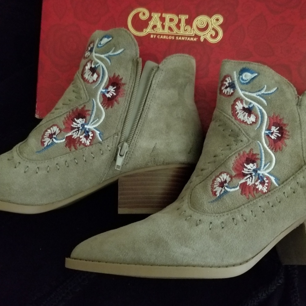 Carlos Embroidery Booties